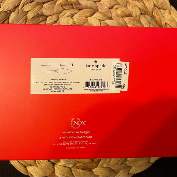 LIKE NEW Kate Spade Darling Point 2 Piece Dessert Set - Picture 9 of 12
